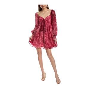 Fate Paisley Burnout Babydoll Dress Women Small NWT